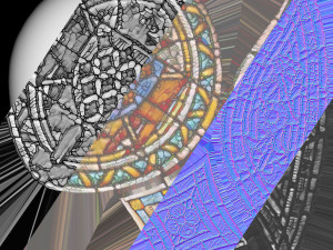 stained glass window pack Model 3D