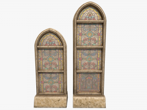 stained glass church window 3D Модель