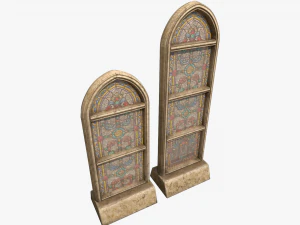 stained glass church window 3D Model
