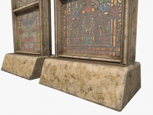 stained glass church window 3D Модель
