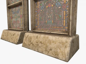 stained glass church window 3D Model