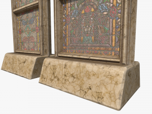 stained glass church window 3D Модель