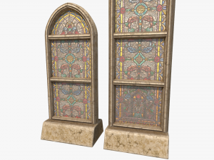 stained glass church window 3D Модель