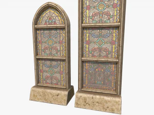 stained glass church window 3D Model