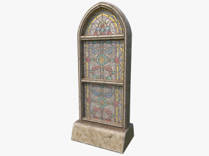 stained glass church window 3D Модель