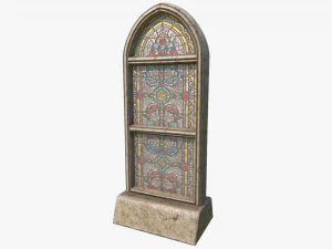 stained glass church window 3D Model