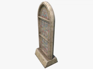 stained glass church window 3D Model