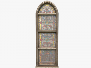 stained glass church window 3D Модель