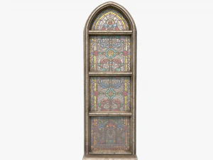 stained glass church window 3D Model
