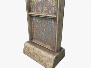 stained glass church window 3D Model