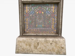 stained glass church window 3D Model