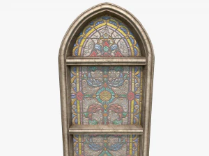 stained glass church window 3D Model