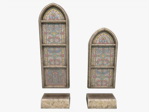 stained glass church window 3D Model