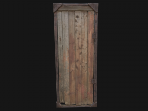 3d barn door model 3D मॉडल
