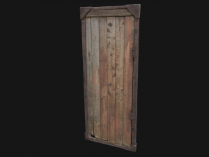 3d barn door model 3D Model