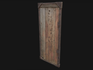 3d barn door model 3D Model