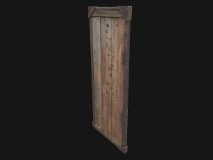 3d barn door model 3D Model
