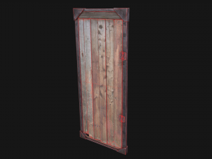 3d barn door model 3D Model