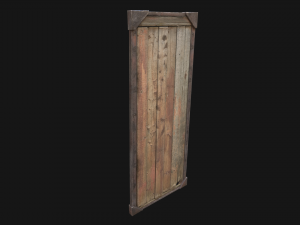 3d barn door model 3D Model