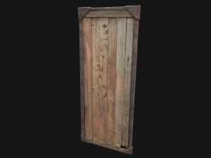 3d barn door model 3D Model