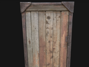 3d barn door model 3D Model