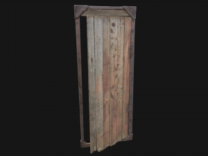 3d barn door model 3D Model