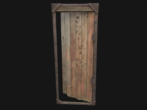 3d barn door model 3D Model