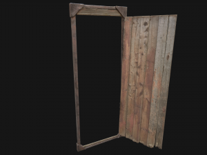 3d barn door model 3D Model