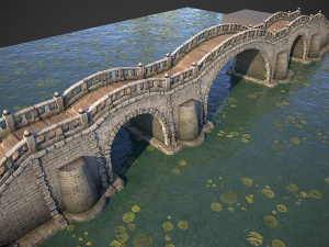 bridges and modular embankment pack Model 3D
