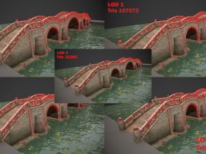 bridges and modular embankment pack Model 3D
