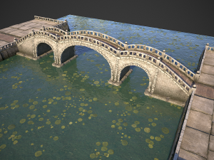 bridges and modular embankment pack Model 3D