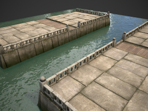 modular embankment model 3D Модель