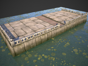 modular embankment model Modelo 3D