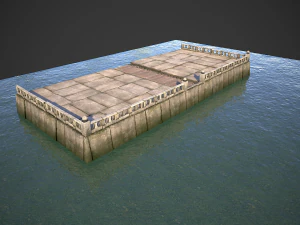 modular embankment model 3D Model