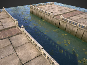 modular embankment model 3D Model