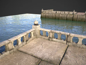 modular embankment model 3D Model