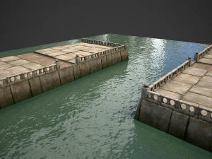 modular embankment model 3D Model