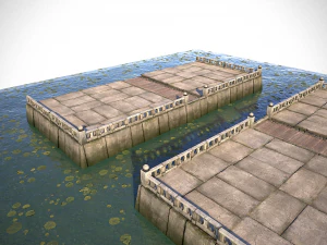 modular embankment model 3D Model