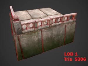 modular embankment model 3D Model
