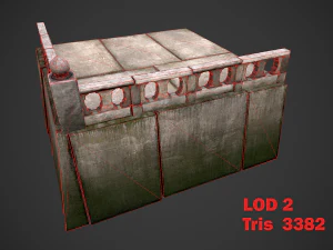modular embankment model 3D Model