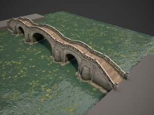 long stone bridge 3D 모델