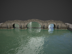 long stone bridge 3D Модель