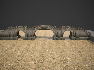 long stone bridge 3D Model