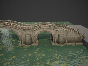 long stone bridge 3D Модель