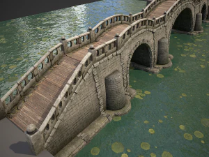 long stone bridge 3D Model