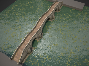 long stone bridge 3D Модель