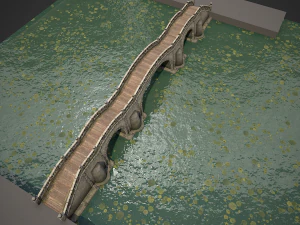 long stone bridge 3D Model
