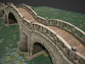 long stone bridge 3D Model