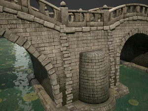 long stone bridge 3D Model