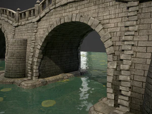 long stone bridge 3D Model